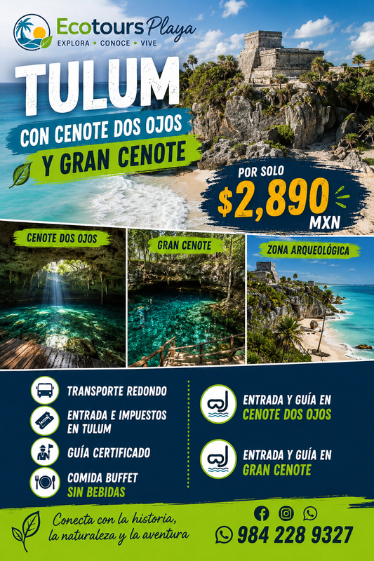 TULUM GRAND CENOTE DOS OJOS CENOTE
