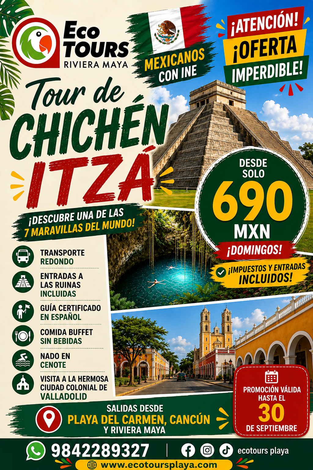 CHICHÉN ITZA PROMO 🇲🇽 MEXICANOS DOMINGOS