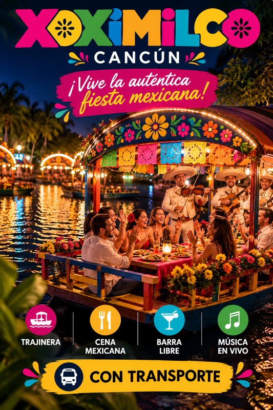 Xoximilco Cancún – Fiesta Mexicana