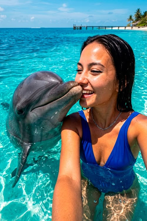 Nado con delfines | Royal Connection 60 mins | Puerto Aventuras