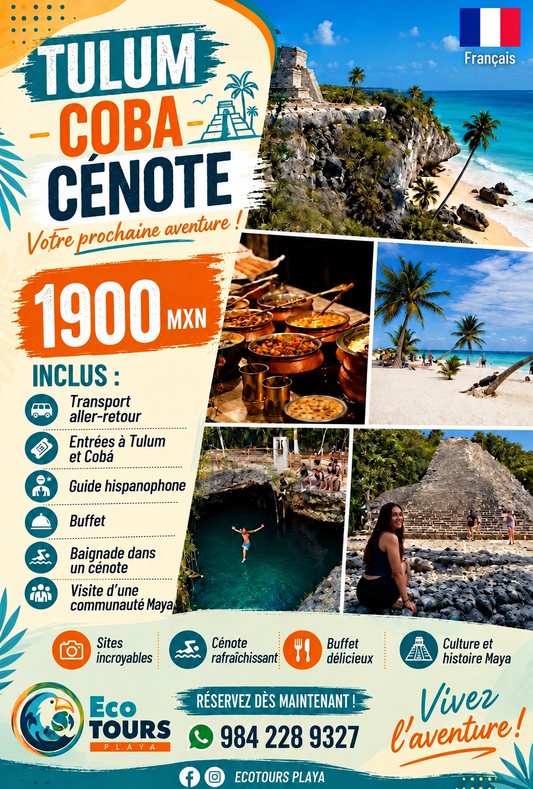 Tour Tulum Coba Cenote | desde Riviera Maya