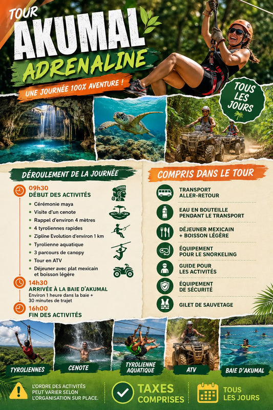 AKUMAL ADRENALINE: Akumal Tortugas + Cuatrimotos + Cenote