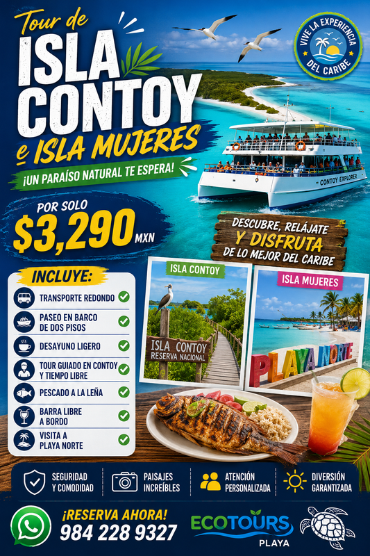 Île Contoy + Île Mujeres