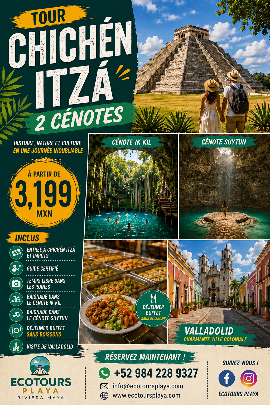 CHICHEN ITZA 2 CENOTES