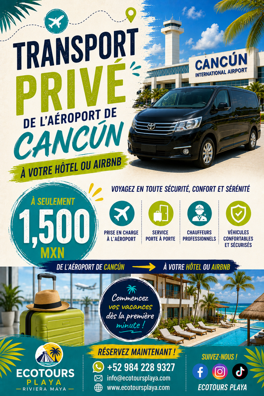 One-way or round-trip private transportation to/from Cancun Airport