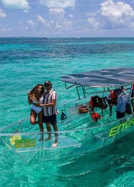 LANCHA TRANSPARENTE (desde Playa del Carmen)